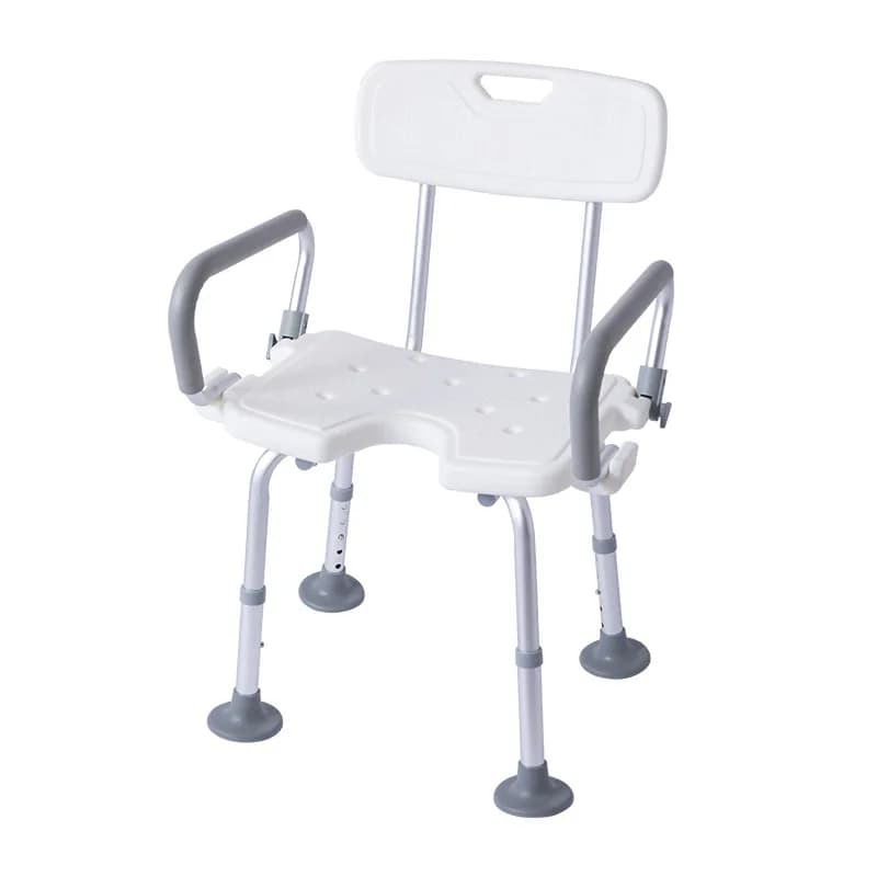 Shower Chair — Non-Slip Rubber Tips